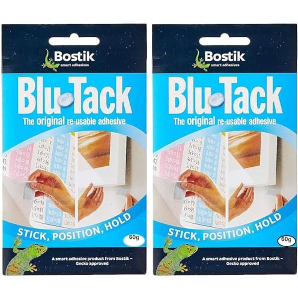 Blu-Tack LLC Reusable Adhesive 75g (2-Pack)