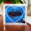LED Heart-Shaped Light Electronics Module, Electronic DIY Circuit Kit Single Chip Microcomputer for Soldering Practice