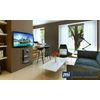 Mount-It! Floating Wall Mounted AV Entertainment Shelf | 3 Black Tempered Glass