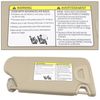New Sun Visor With Makeup Mirror Light Driver Side Beige For 2014 Nissan Altima