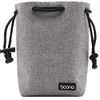FUPUONE Camera Storage Pouch, Camera Bag, Drawstring Bag, Waterproof, SLR Mirrorless Camera, gray, Japanese