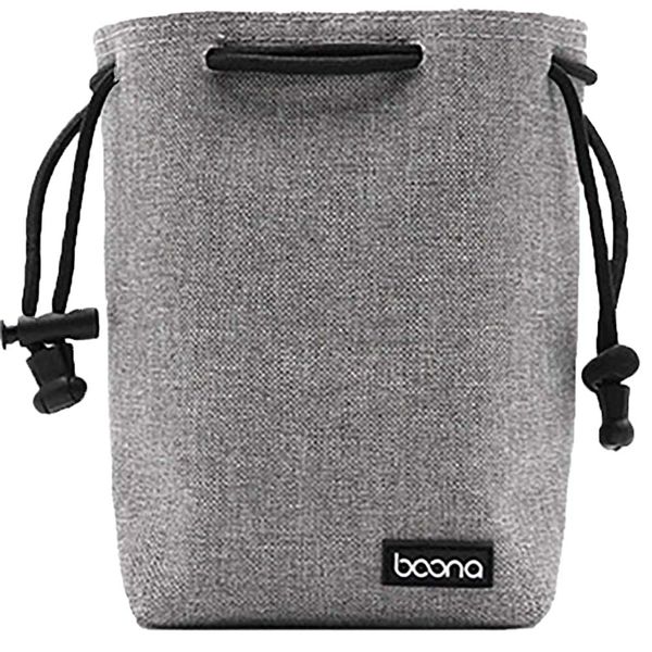 FUPUONE Camera Storage Pouch, Camera Bag, Drawstring Bag, Waterproof, SLR Mirrorless Camera, gray, Japanese