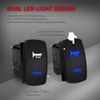 Daiertek 12V Horn Button Momentary Rocker Switch Blue Led 12 Volt Pola