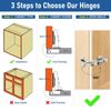 165-Degree Lazy Susan Corner Cabinet Hinge Soft Close Full Overlay 2-Pack