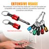 6Pc Hex Shank Screwdriver Bit Holder Extension Bar Tough Keychain Driver Keyring