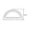 Plastic Protractor Protractor 180 Degrees, 4 Inch and 6 Inch, Clear, 2 Pieces
