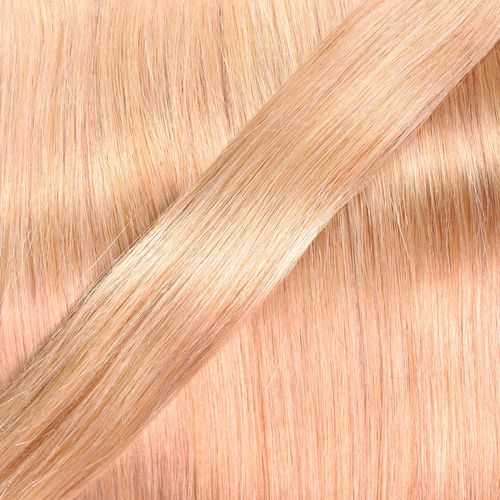 hair2heart Premium Invisible Tape Extensions Real Hair - 30 Tapes 60 cm Hazelnut Blonde
