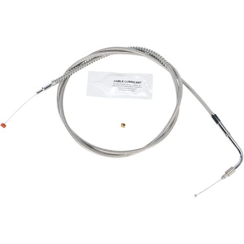 Barnett Performance Products 102-30-40017-12 - Stainless Clear-Coated Idle Cable (+12in.)