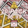 20 PACK GPS Tracking Warning Labels For Bikes and E-Bikes High Quality Laminated