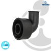 tecuro -583260 Toilet Flush Pipe Connector Angle Shape Diameter 48/28