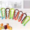 4-in-1 Jar and Bottle Opener – Easy Grip, Multi-Function Kitchen Tool for Seniors, Arthritis, Weak Hands – Red
