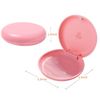 (2 Pack) Retainer Case,Solid Orthodontic Retainer Case (Pink)