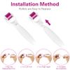 LOPHE 6 in 1 Derma Roller Kit, Professional Microneedling Titanium Roller with Disassemble Working Heads