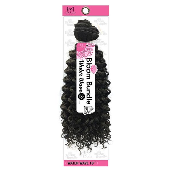 Mayde Beauty Bloom Bundle Weave WATER WAVE 18" (1-Pack, 1B)