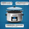 Digital Programmable Slow Cooker 8.5Qt – Ideal for Large Meals Stews Dips