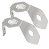 Stainless Mirror Turn Signal Angled Bracket w/ Hole For Watermelon Lights SET/2