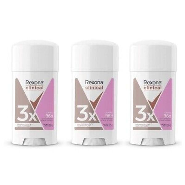Rexona Clinical Antitranspirante en Crema Rexona CLINICAL 3 pieces  58g each
