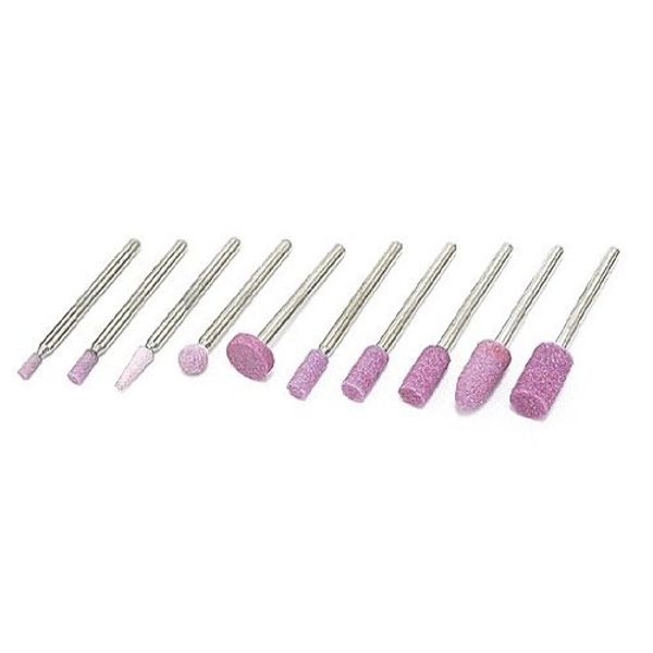 STRAIGHT 19-622 Whetstone Set with Shaft 10 Pieces