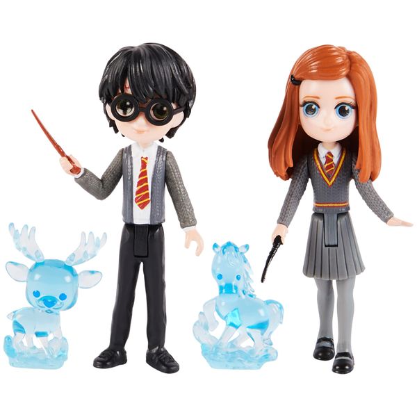 Wizarding World, Magical Minis Harry Potter and Ginny Weasley Patronus Friendship Set with 2 Toy Figures and 2 Creatures, Kids’ Toys for Ages 5 and up