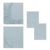 Modern Threads Soft Microfiber Solid Sheets - Luxurious Microfiber Bed Sheets - Includes Flat Sheet, Fitted Sheet with Deep Pockets, & Pillowcases Blue Mist Twin