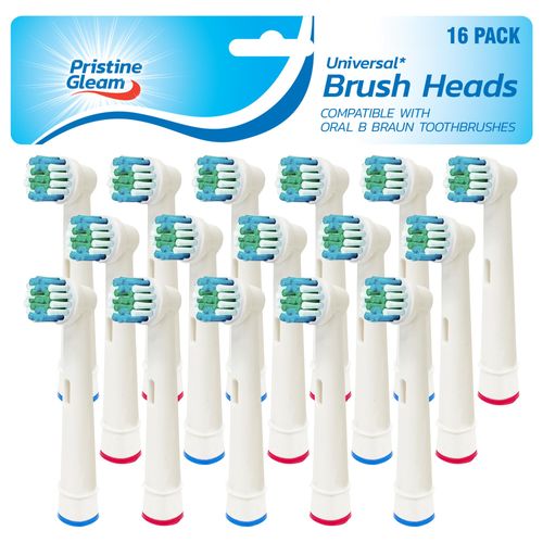 16pk Universal Electric Toothbrush Replacement Heads Compatible with Oral-B Toothbrushes | Durable Electric Toothbrush Head | Electric Toothbrush Heads | Tooth Brush Heads Replacement Tootbrush Head