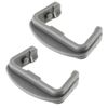 2 Plastic front + 2 Rear rail end caps, for BEKO Dishwasher