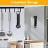 KEOCS Multifunctional Retractable Jar Opener, Manual Can Opener, Adjustable, Black
