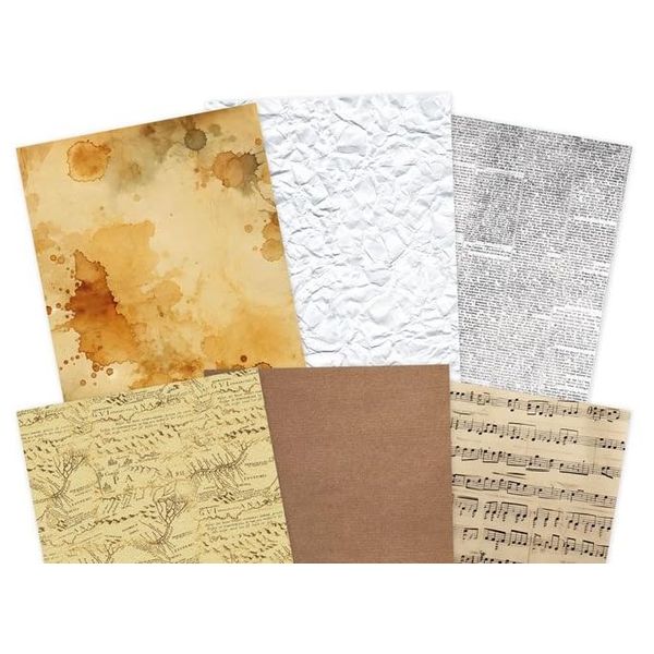 Hunkydory - Stickables A5 Self-Adhesive Paper - 'Papers' - 24 Sheets - STICK042