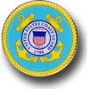 Coast Guard - Round 3D Mini Decal