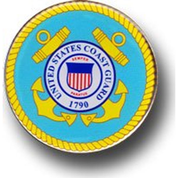 Coast Guard - Round 3D Mini Decal