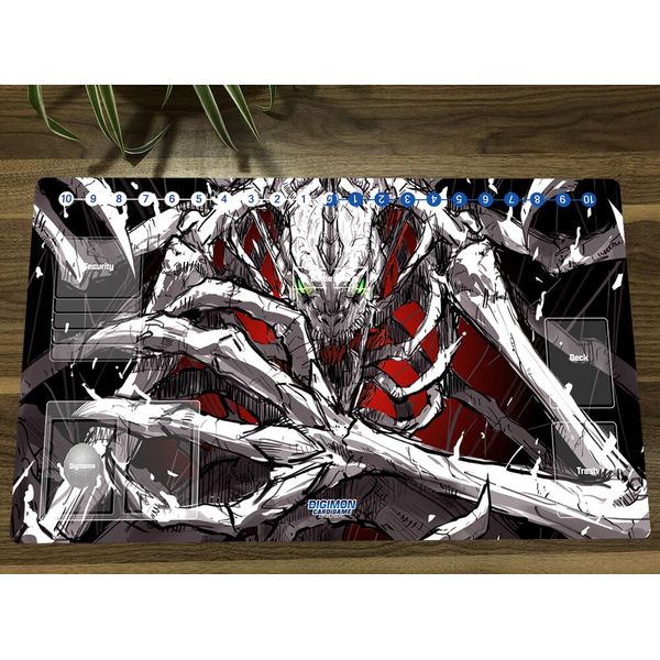 New Mlikemat DTCG Duel Playmat Digimon SkullGreymon Trading Card Game TCG CCG Mat Desk Pad + Free Bag