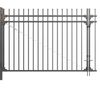 XCEL Black Cane Bolt 18" x 1/2" Steel for Double gate Panels