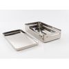DENTAL DIAGNOSTIC INSTRUMENT KIT W/ STERILIZATION TRAY CASE & LID STAINLESS 