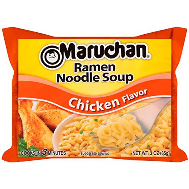  Maruchan Ramen, Pork, 3-Ounce Packages (Pack of 24) : Ramen  Noodles : Grocery & Gourmet Food