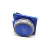 Elecbee CEE Receptacle IP67 16Amp Socket 3-Pin Panel Mount Receptacle - Outside Socket Waterproof Angle Type Connector for Secure Power Connections