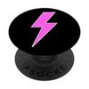 Retro Distressed PINK & WHITE Lightning Bolt PopSockets Swappable PopGrip