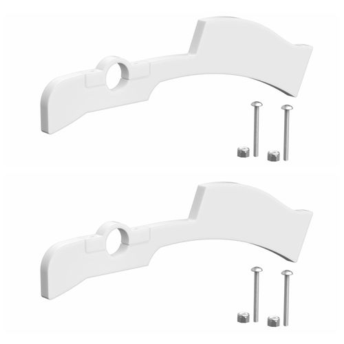 2 Pack Trash Flag Indicator 1/2" Thick HDPE for Alerting Homeowners of Pickup by Marketing Holders