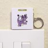 Azeeda 'Purple Dragon' Keyring Tape Measure/Spirit Level Tool (KM00022141)