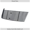 Fits 2010-2013 Chevy Camaro Short Upper Stainless Black Billet Grille Insert