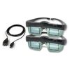 DLP 3D shutter glasses and transmitter pack for your compatible 3D HDTV (computer or converter required for some 3D content)