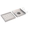 5.9" Shower Drain Stainless Shower Floor Drain w/Removable Cover Grid Grate