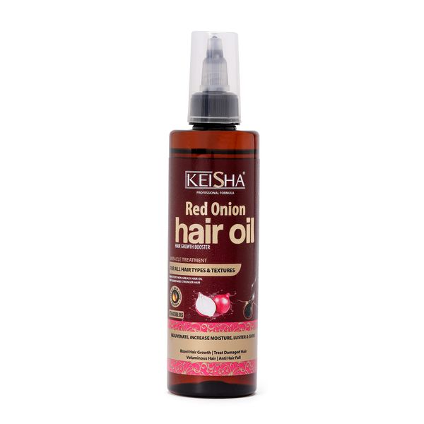 Keisha Red Onion Hair Oil 150ml hair growth booster increase luster and shine