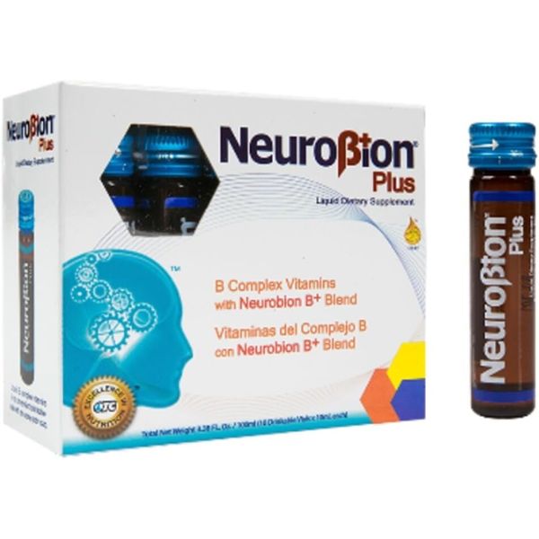 Neurobion Plus Liquid Dietary Supplement B Complex (10 Drinkable Vials)