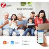 ZigBee Smart Light Switch 2Pack, Work with Alexa Google Home, Pushbutton Switch with Backlight, Neutral Wire Required, Zigbee Hub Required, 3 Gang