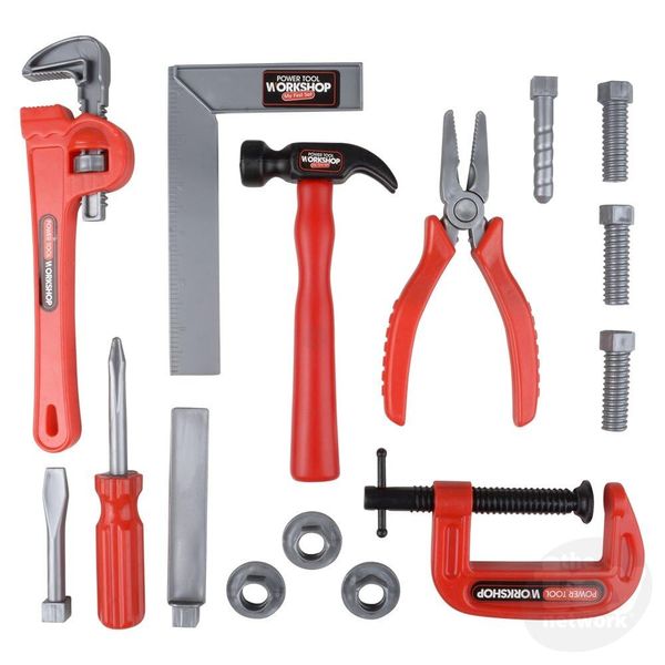 Handyman Tool Set for Kids, 15 Piece Toy Tools, Workshop, Ages 3+