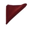 King & Priory Dark Red Velvet Pocket Square, Handkerchief