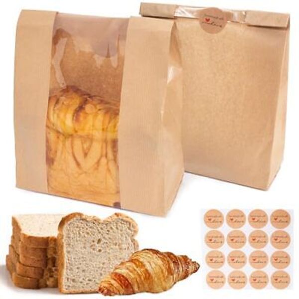 35 Packs Paper Bread Bags for Homemade Bread, Sourdough Bread Bags Homemade