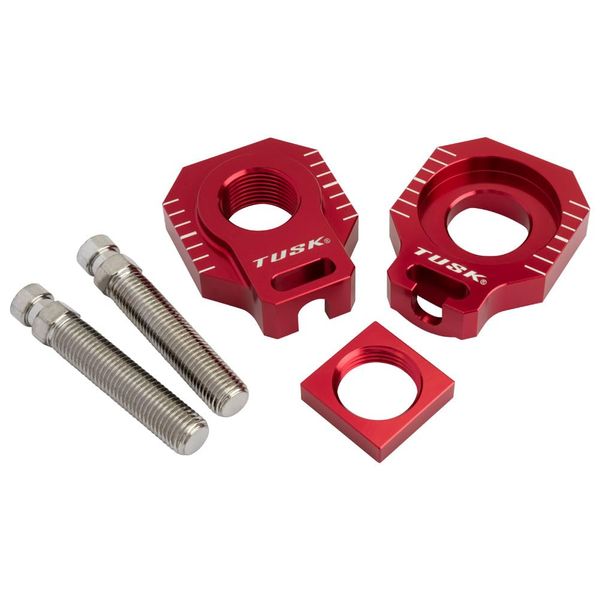 Tusk Racing Axle Blocks Red For KTM 150 XC 2010-2012