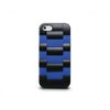 Daytona V Watchband-Textured Case with Silicone Liner for iPhone 5- Vintage Blue