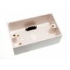 3 x Surface Mount PATTRESS Switch Socket Back Box 2 Gang 47MM DEEP